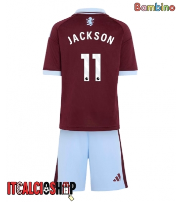 Aston Villa Nicolas Jackson #11 Prima Maglia Bambino 2026-27 Manica Corta (+ Pantaloni corti)